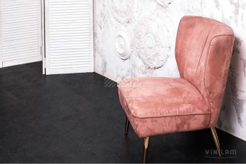 Ceramo Vinilam Stone 8 мм 61607Сланцевый Чёрный фото 7 | FLOORDEALER